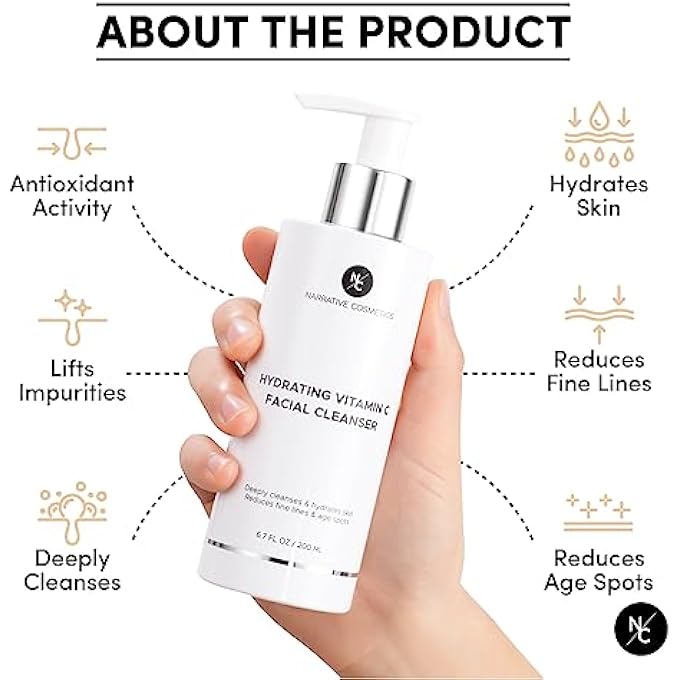 Narrative Cosmetics غسول وجه فيتامين سي - 6.7 أونصة سائلة (200 مل) - Image 2